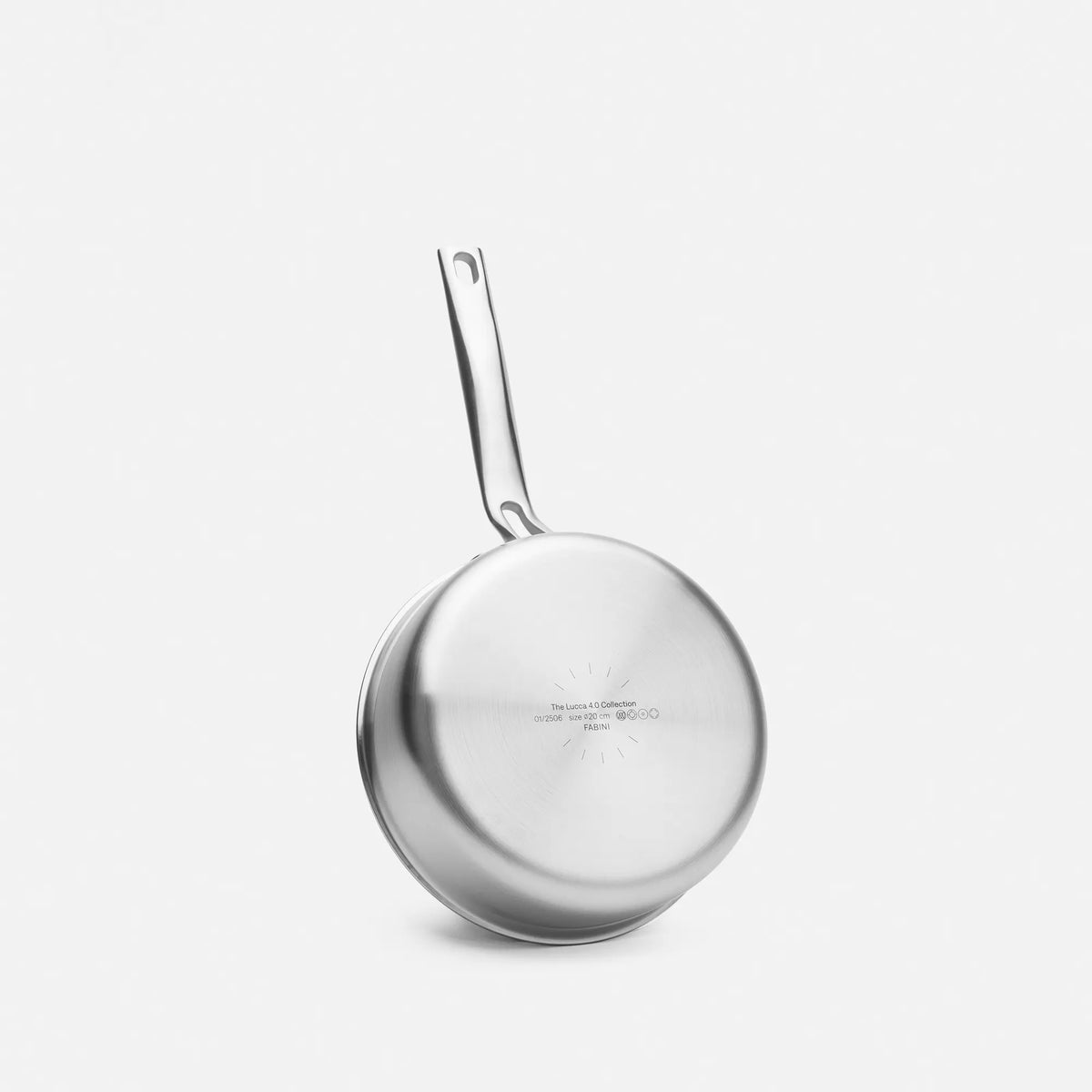 Hluboká pánev Lucca 4.0 Pro, ø 20 cm (1,5 l) - Nerezová beznýtová pánev z vícevrstvé nerezové oceli s poklicí