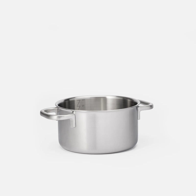 Hrnec FABINI & Pohlreich 2.0, ø 20 cm (3 l) - Nerezový beznýtový hrnec z vícevrstvé nerezové oceli s poklicí