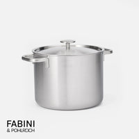 Hrnec FABINI & Pohlreich 2.0, ø 24 cm (8 l) - Nerezový beznýtový hrnec z vícevrstvé nerezové oceli s poklicí