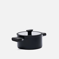 Hrnec Meda 5.0 Economy, ø 20 cm (2,6 l) - Nepřilnavý hrnec s keramickým povrchem s poklicí, černý