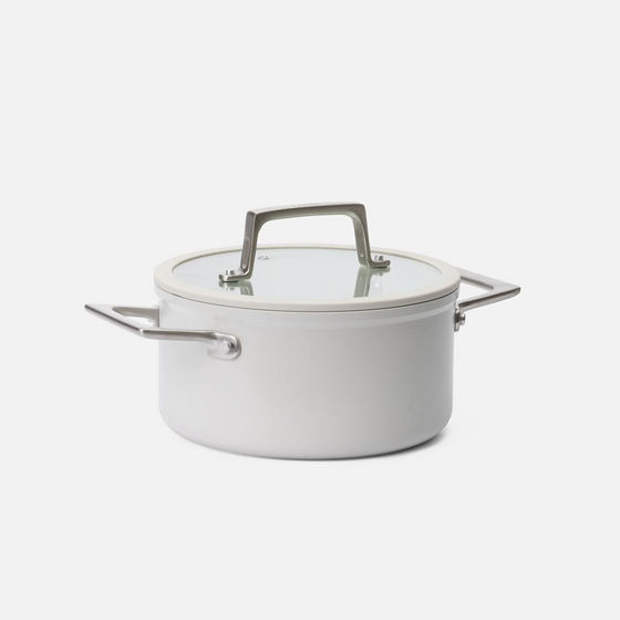 Hrnec Meda 5.0 Pro, ø 20 cm (2,6 l) - Nepřilnavý hrnec s keramickým povrchem s poklicí, světle šedý