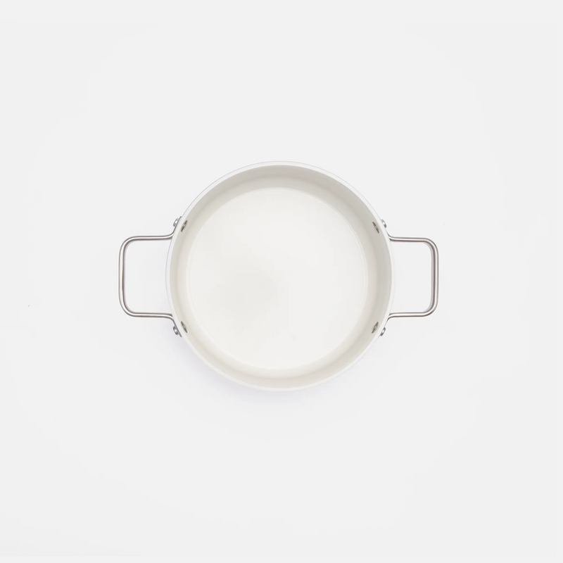 Hrnec Meda 5.0 Standard, ø 20 cm (2,6 l) - Nepřilnavý hrnec s keramickým povrchem s poklicí, krémový