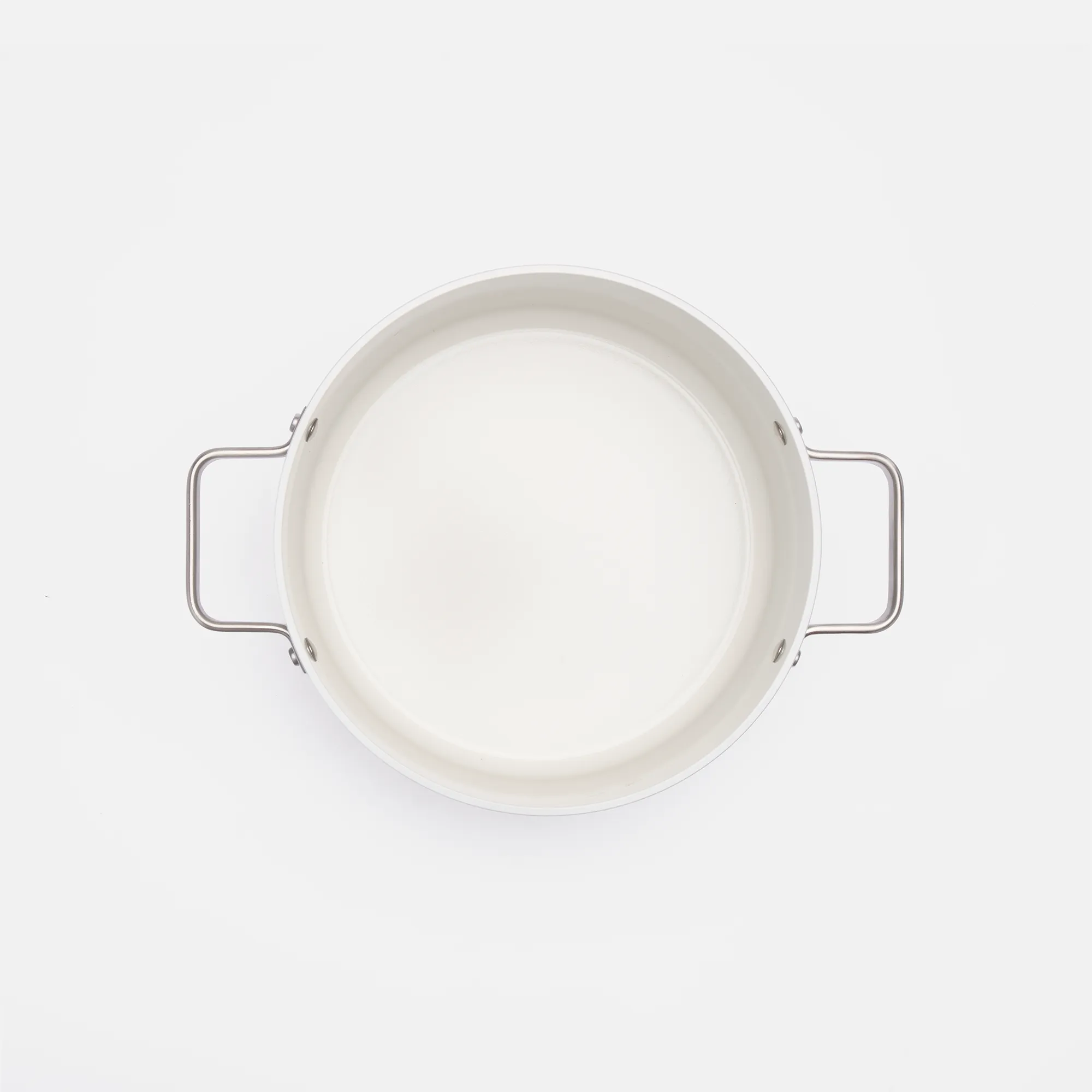 Kastrol Meda 5.0 Standard, ø 24 cm (5,4 l) - Nepřilnavý kastrol s keramickým povrchem s poklicí, krémový
