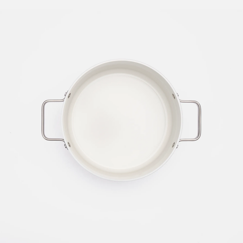Kastrol Meda 5.0 Standard, ø 24 cm (5,4 l) - Nepřilnavý kastrol s keramickým povrchem s poklicí, krémový