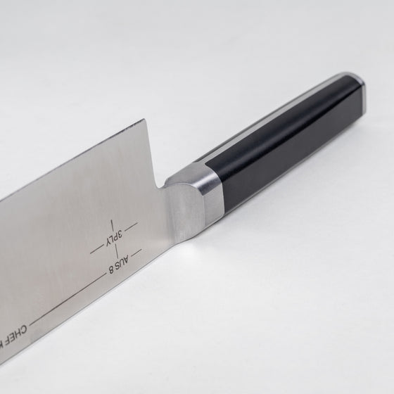 Velký kuchařský nůž Trino, 20 cm - Kovaný nůž z třívrstvé japonské oceli