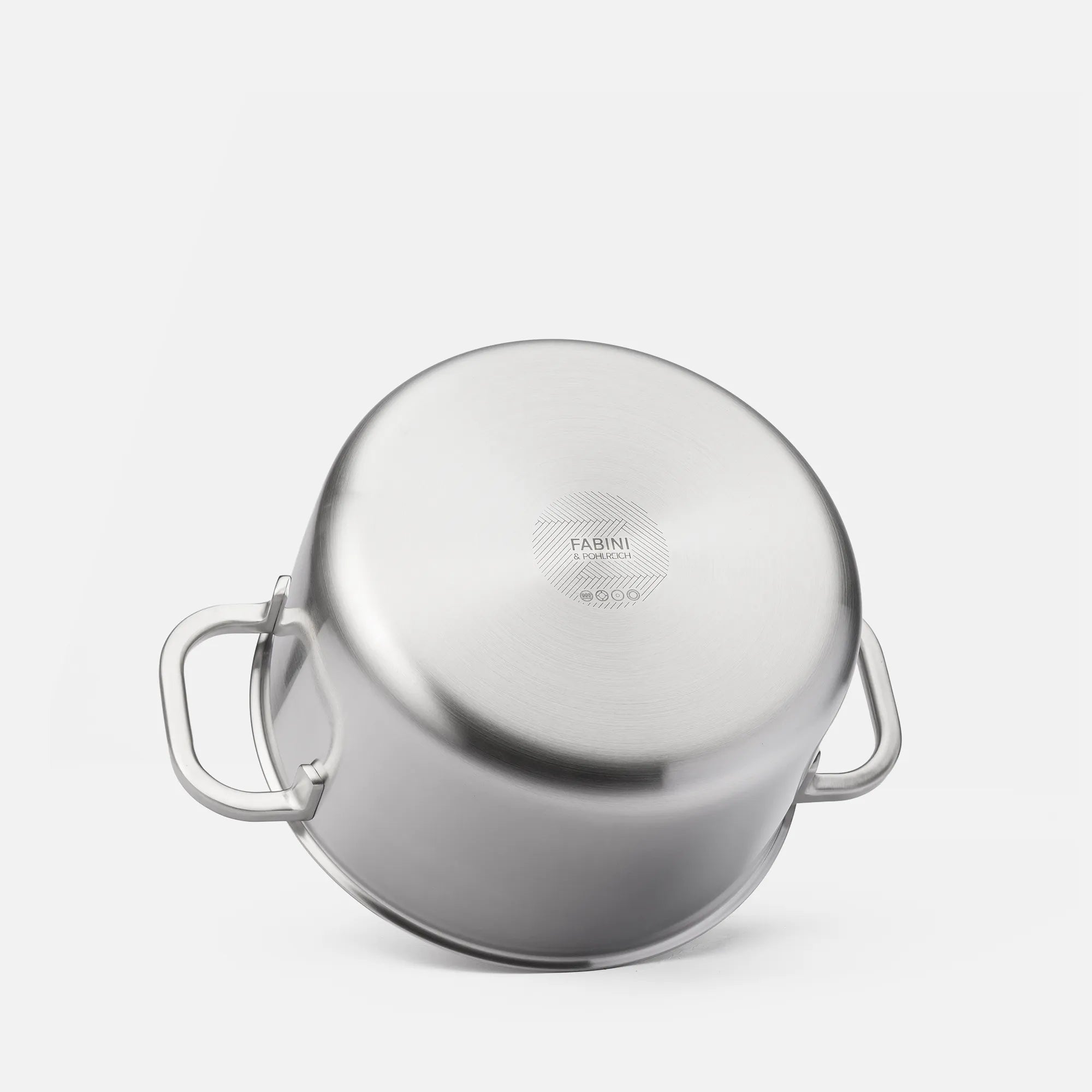Kastrol FABINI & Pohlreich 2.0, ø 24 cm (5,5 l) - Nerezový beznýtový kastrol z vícevrstvé nerezové oceli s poklicí