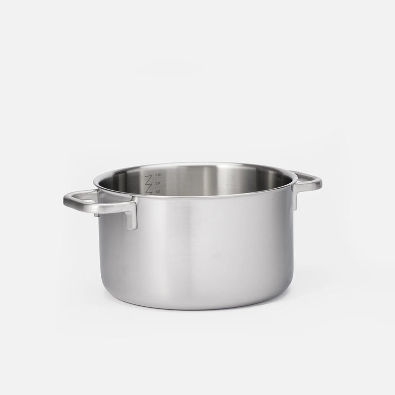 Kastrol FABINI & Pohlreich 2.0, ø 24 cm (5,5 l) - Nerezový beznýtový kastrol z vícevrstvé nerezové oceli s poklicí
