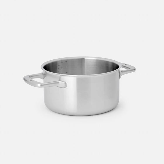Hrnec Lucca 3.0, ø 20 cm (3 l) - Nerezový beznýtový hrnec z vícevrstvé nerezové oceli s poklicí