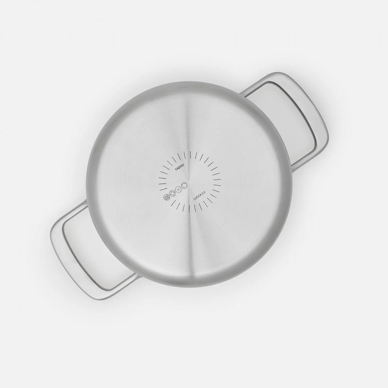 Hrnec Lucca 3.0, ø 20 cm (3 l) - Nerezový beznýtový hrnec z vícevrstvé nerezové oceli s poklicí