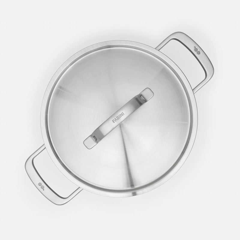 Pokročilá sada nádobí Lucca 3.0, 7 dílů - Nerezové beznýtové nádobí z vícevrstvé nerezové oceli