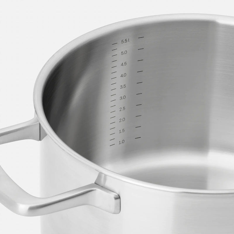 Pokročilá sada nádobí Lucca 3.0, 7 dílů - Nerezové beznýtové nádobí z vícevrstvé nerezové oceli