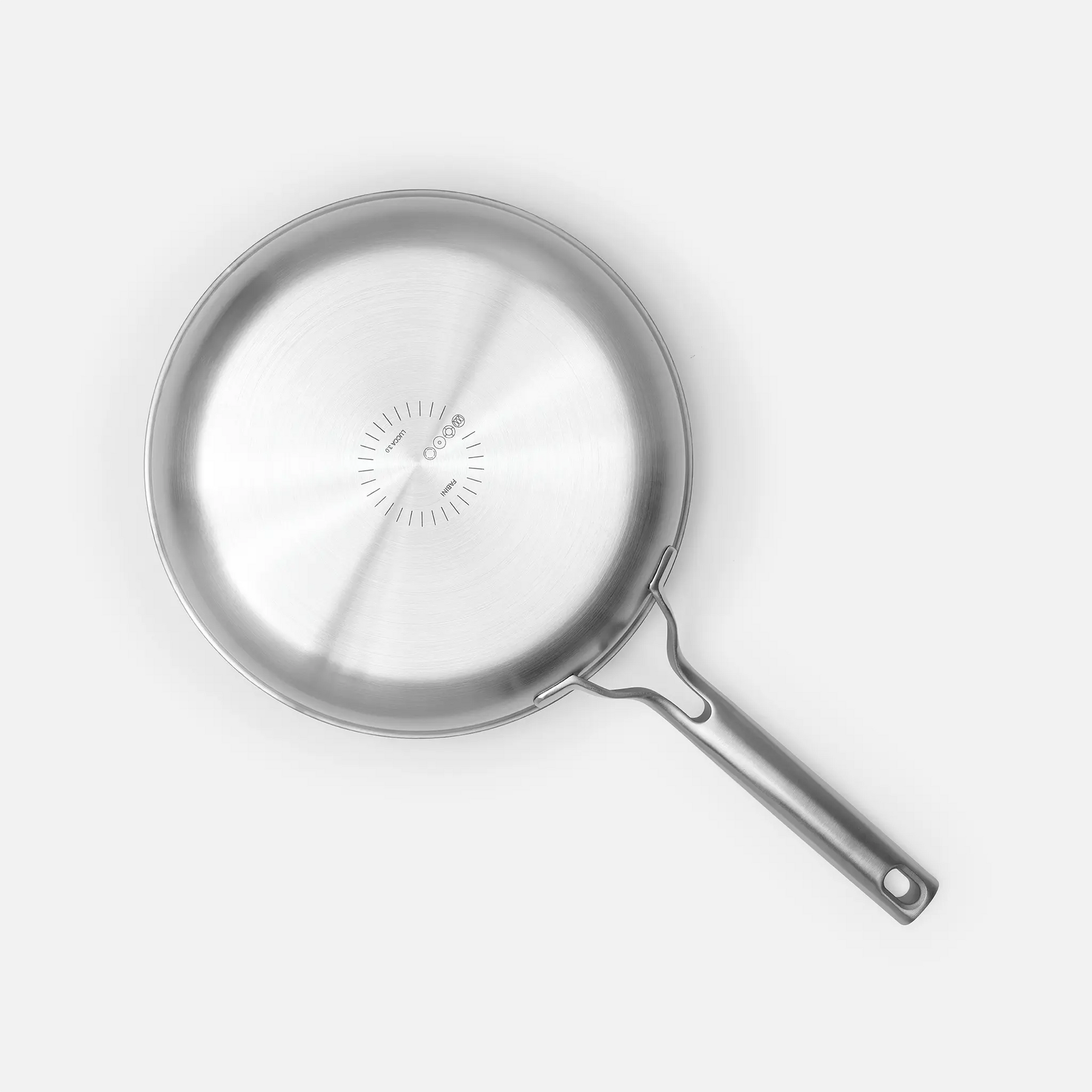 Pánev Lucca 3.0, ø 26 cm - Nerezová beznýtová pánev z vícevrstvé nerezové oceli bez poklice