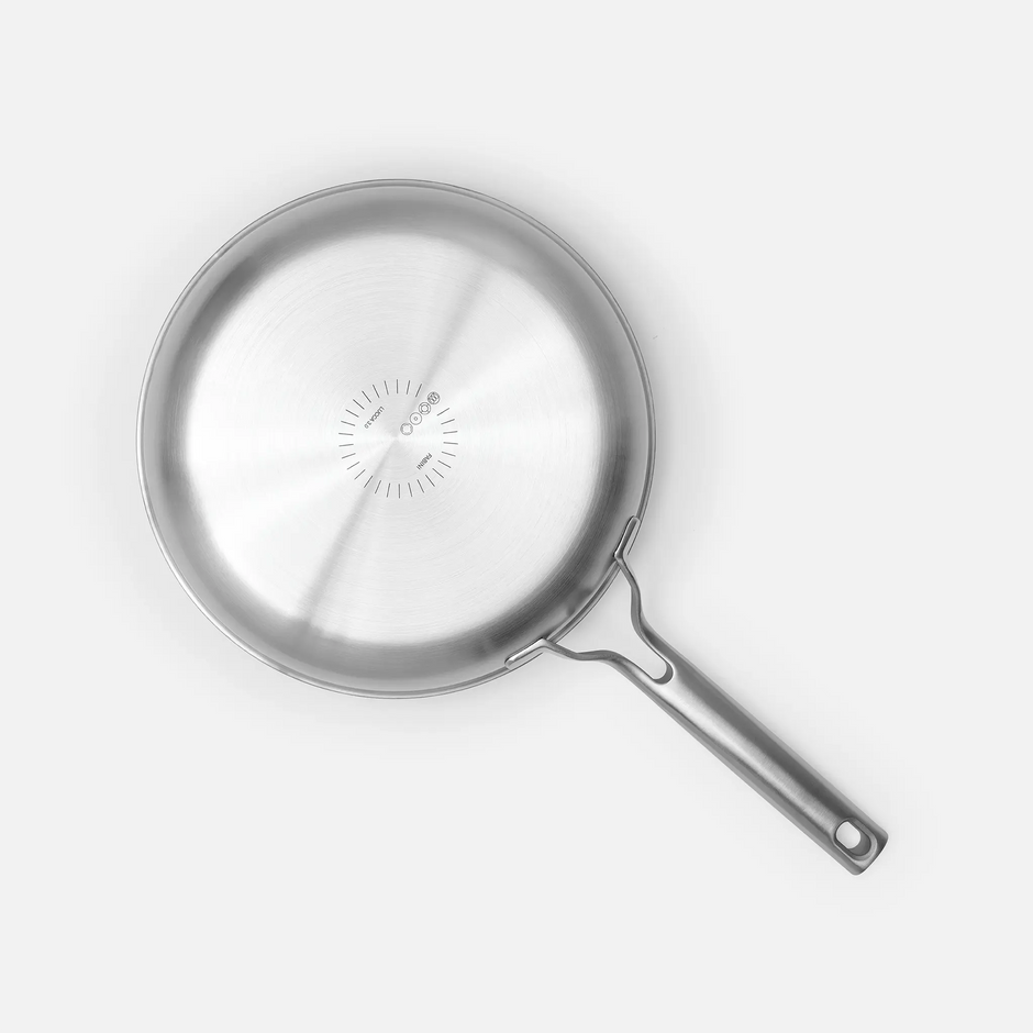 Pánev Lucca 3.0, ø 26 cm - Nerezová beznýtová pánev z vícevrstvé nerezové oceli bez poklice