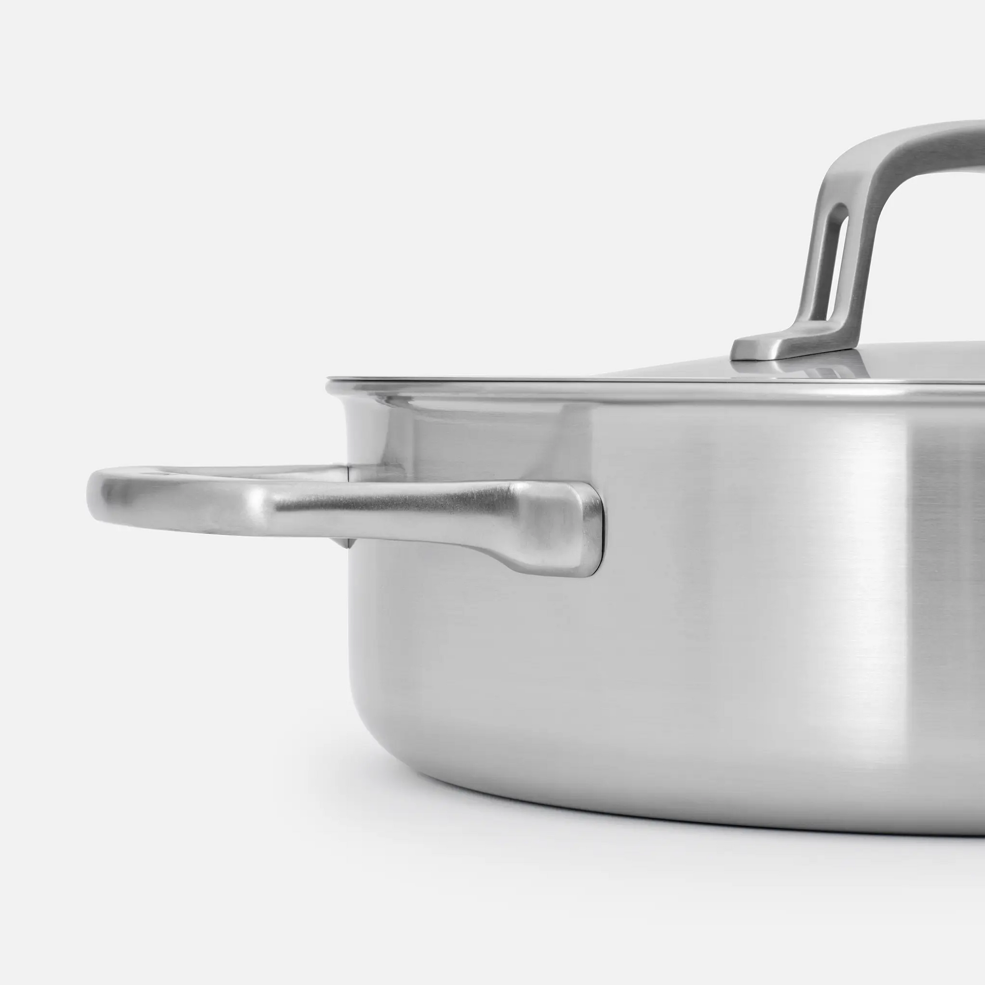 Tegame pánev Lucca 3.0, ø 28 cm (4l) - Nerezová beznýtová pánev z vícevrstvé nerezové oceli s poklicí