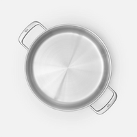 Tegame pánev Lucca 3.0, ø 28 cm (4l) - Nerezová beznýtová pánev z vícevrstvé nerezové oceli s poklicí