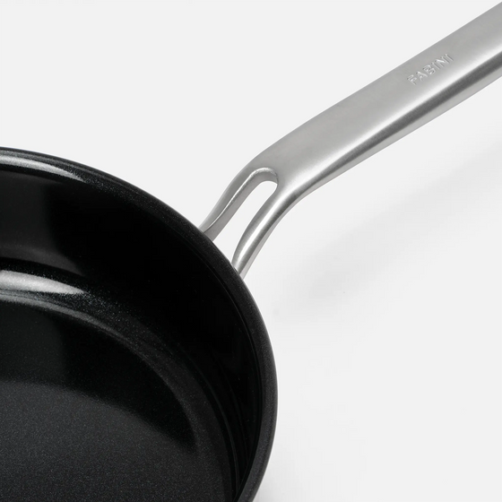 Sada pánví Lucca 4.0 Pro, 2 díly - Nepřilnavé nerezové beznýtové pánve s keramickým povrchem z vícevrstvé nerezové oceli