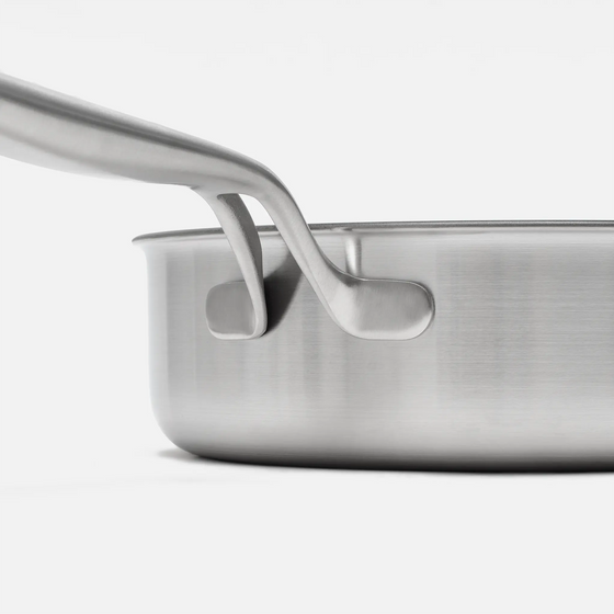 Hluboká pánev Lucca 4.0 Pro, ø 24 cm (2,5 l) - Nerezová beznýtová pánev z vícevrstvé nerezové oceli s poklicí