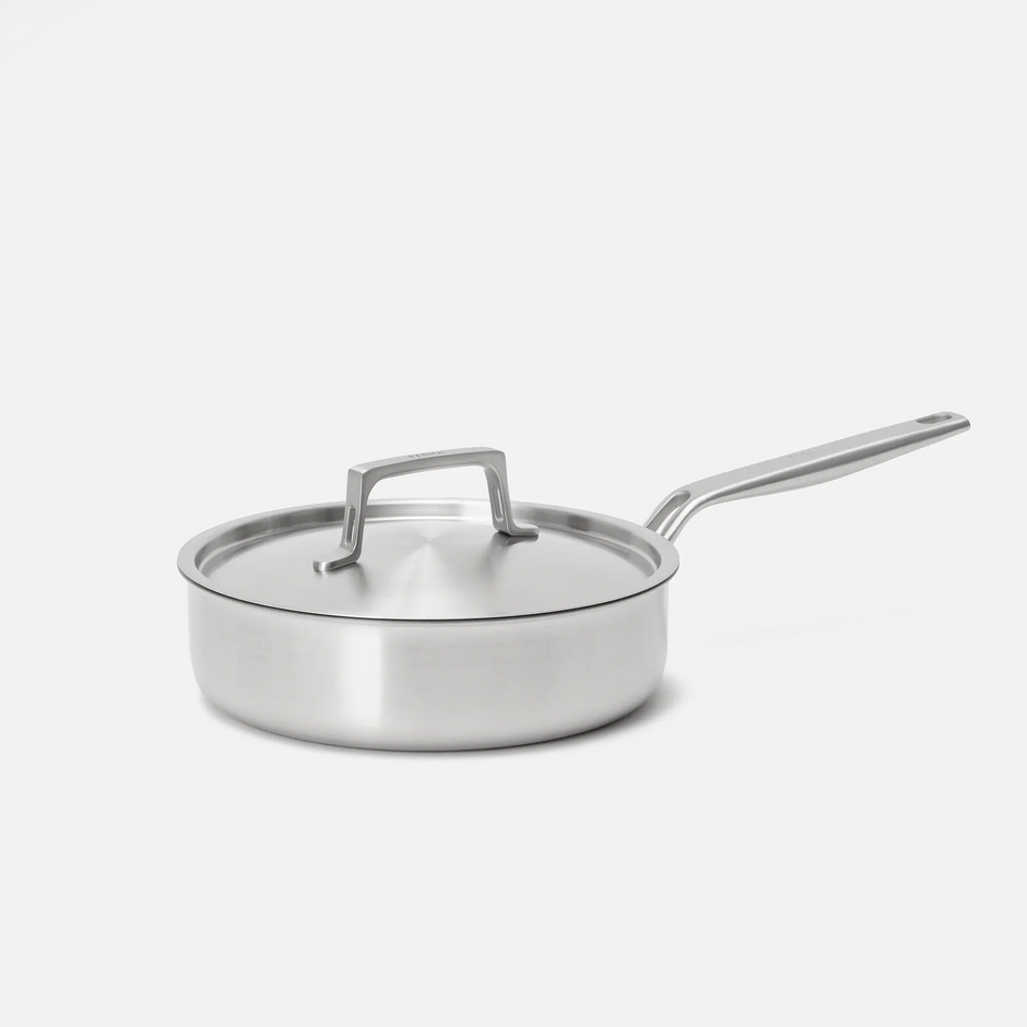 Hluboká pánev Lucca 4.0 Pro, ø 24 cm (2,5 l) - Nepřilnavá nerezová beznýtová pánev z vícevrstvé nerezové oceli s keramickým povrchem s poklicí