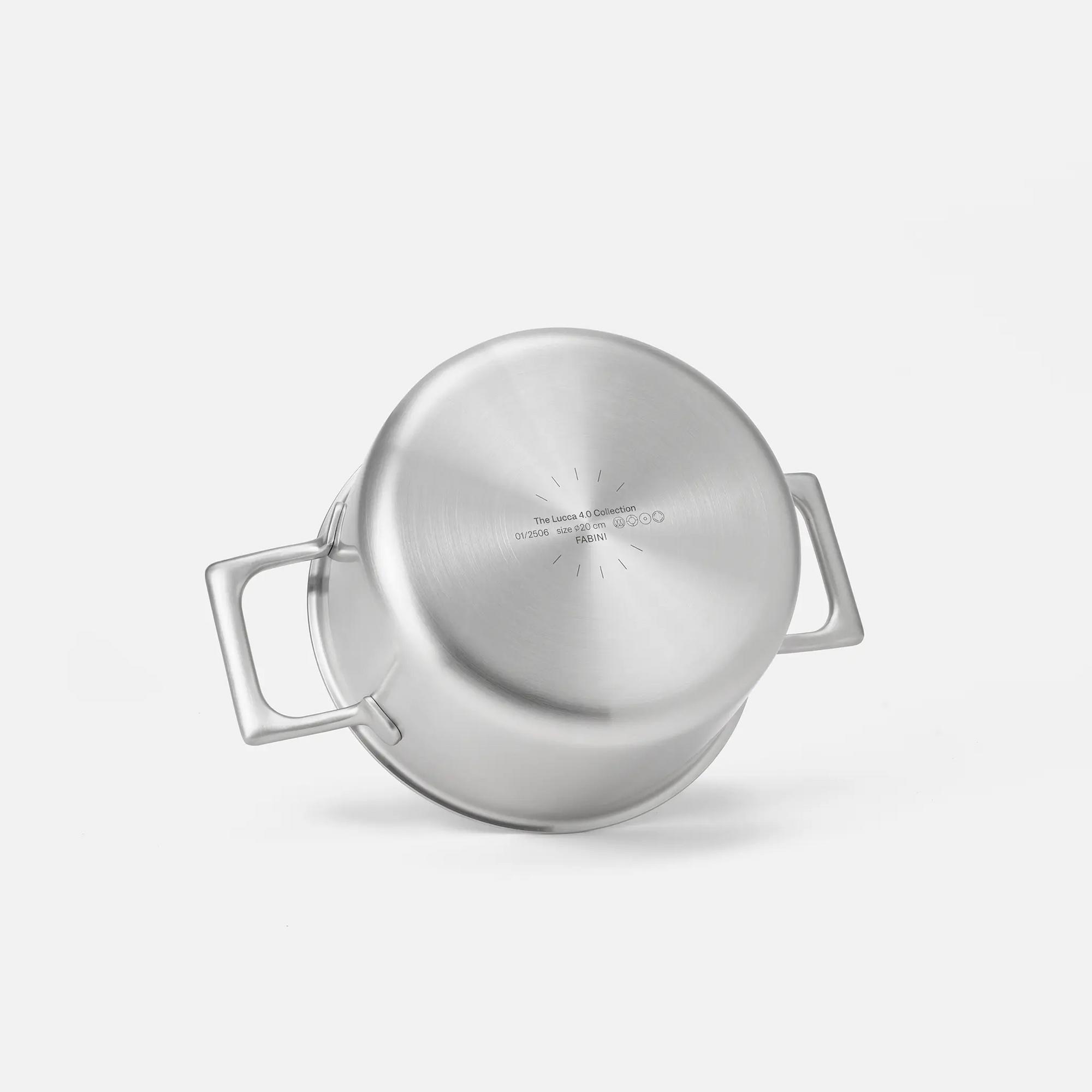 Hrnec Lucca 4.0 Pro, ø 20 cm (3 l) - Nerezový beznýtový hrnec z vícevrstvé nerezové oceli s poklicí