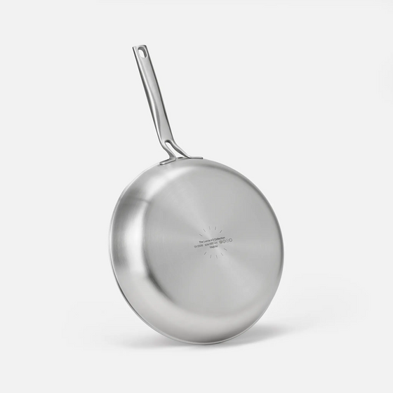 Sada pánví Lucca 4.0 Pro, 2 díly - Nerezové beznýtové pánve z vícevrstvé nerezové oceli