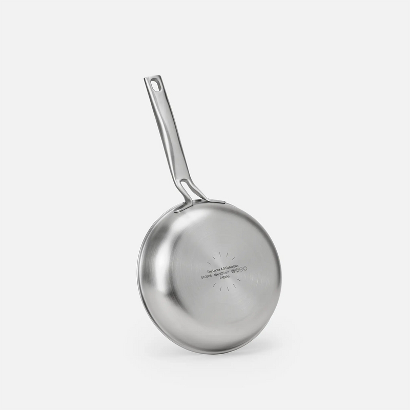 Pánev Lucca 4.0 Pro, ø 20 cm - Nepřilnavá nerezová beznýtová pánev z vícevrstvé nerezové oceli s keramickým povrchem bez poklice