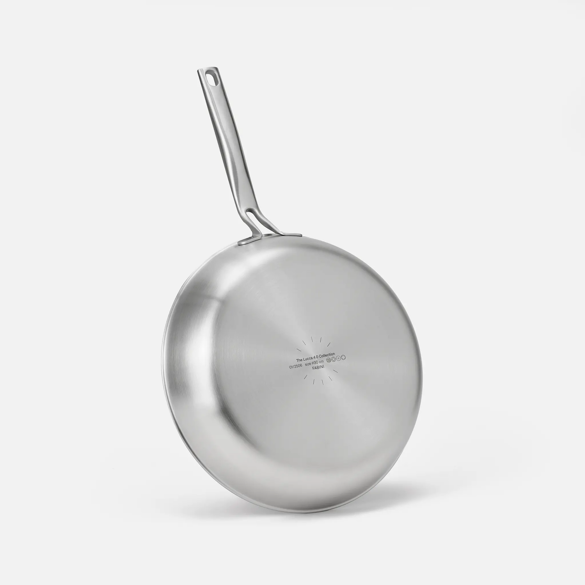 Pánev Lucca 4.0 Pro, ø 30 cm - Nepřilnavá nerezová beznýtová pánev z vícevrstvé nerezové oceli s keramickým povrchem bez poklice