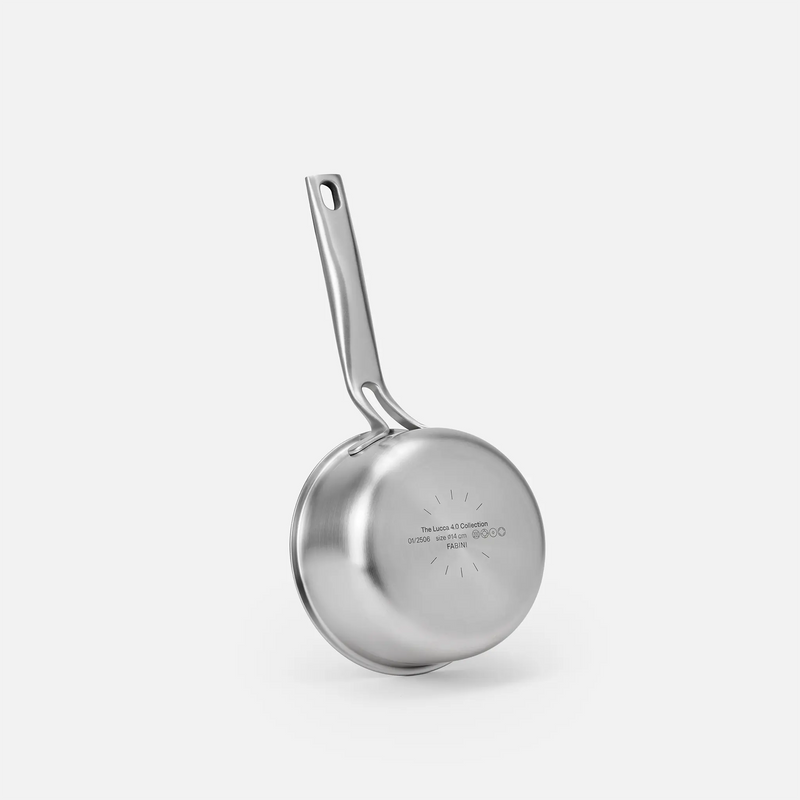 Rendlík Lucca 4.0 Pro, ø 14 cm (0,8 l) - Nerezový beznýtový rendlík z vícevrstvé nerezové oceli s poklicí