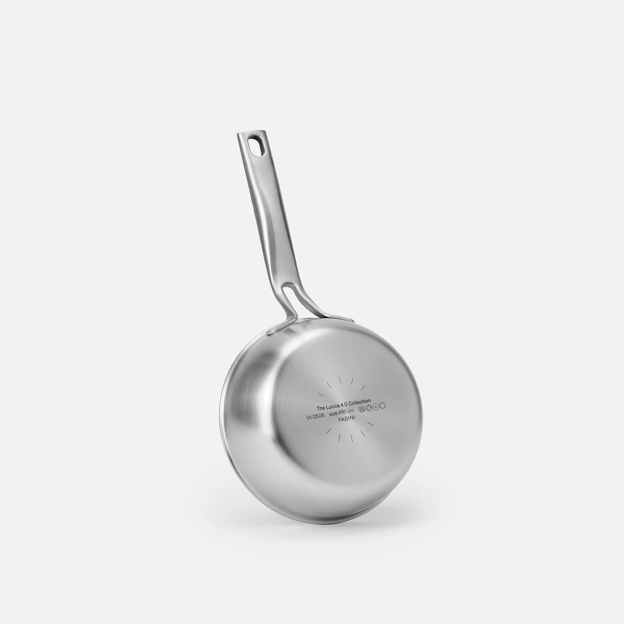 Kónický rendlík Lucca 4.0 Pro, ø 16 cm (0,8 l) - Nerezový beznýtový rendlík z vícevrstvé nerezové oceli s poklicí