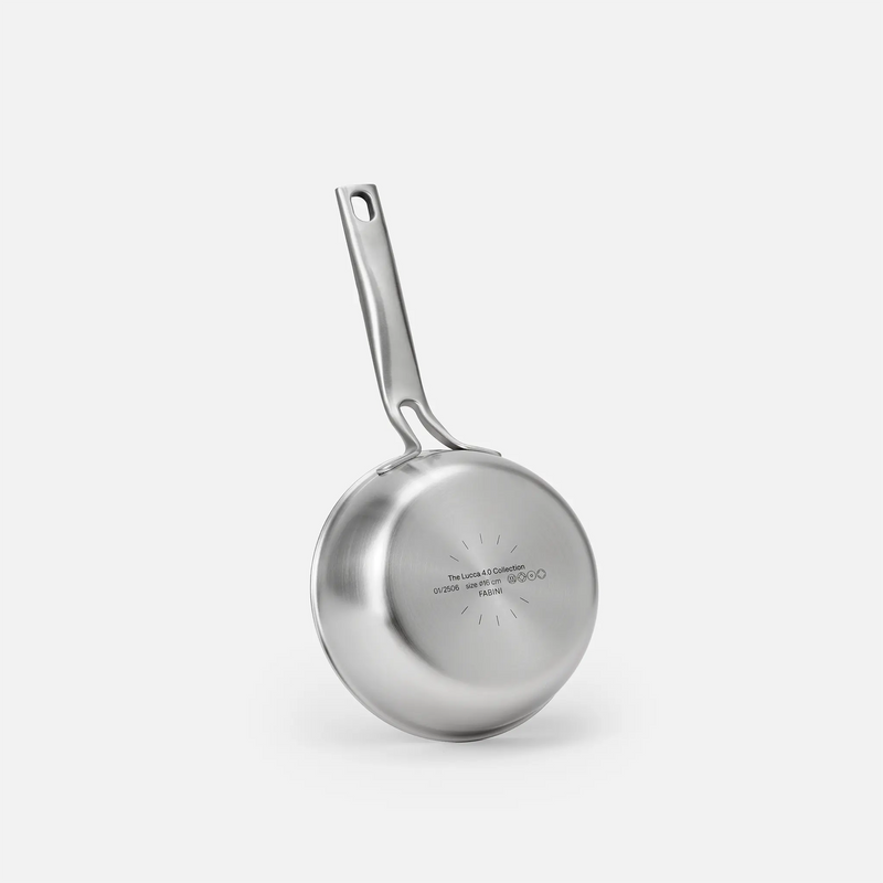 Kónický rendlík Lucca 4.0 Pro, ø 16 cm (0,8 l) - Nerezový beznýtový rendlík z vícevrstvé nerezové oceli s poklicí