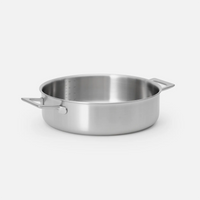 Servírovací tegame pánev Lucca 4.0 Pro, ø 28 cm (4 l) - Nerezová beznýtová pánev z vícevrstvé nerezové oceli s poklicí