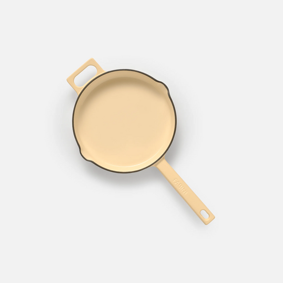 Pánev Mattia 3.0, ø 20 cm - Smaltovaná litinová pánev, lesklá krémová