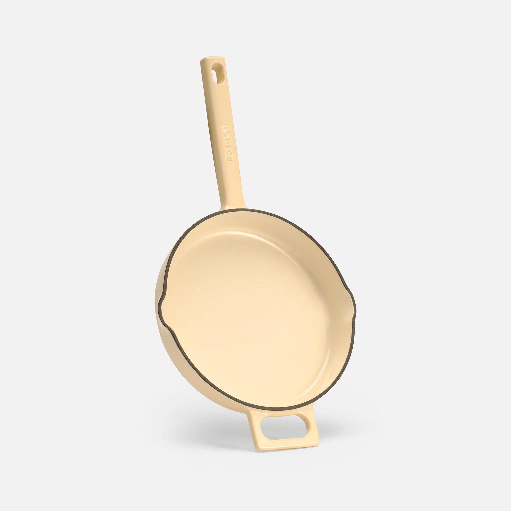 Pánev Mattia 3.0, ø 20 cm - Smaltovaná litinová pánev, lesklá krémová