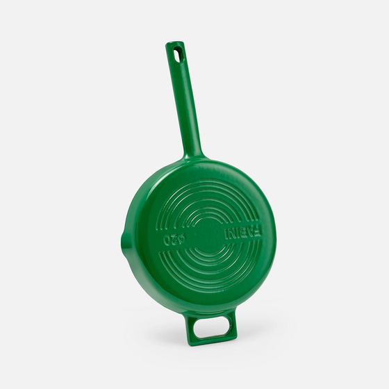 Pánev Mattia 3.0, ø 20 cm - Smaltovaná litinová pánev, lesklá zelená