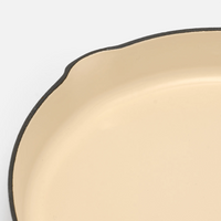 Pánev Mattia 3.0, ø 26 cm - Smaltovaná litinová pánev, lesklá krémová