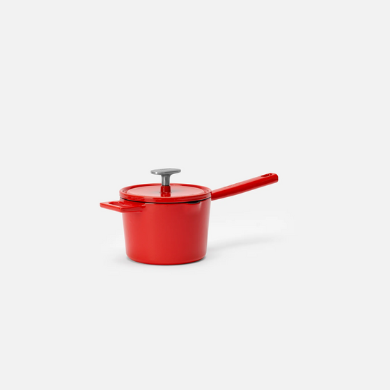 Rendlík Mattia 3.0, ø 14 cm (1,65 l) - Smaltovaný litinový rendlík s poklicí, lesklý červený