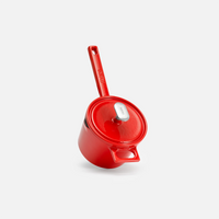 Rendlík Mattia 3.0, ø 14 cm (1,65 l) - Smaltovaný litinový rendlík s poklicí, lesklý červený