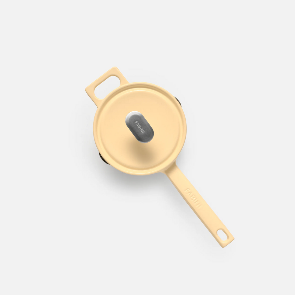 Rendlík Mattia 3.0, ø 14 cm (1,65 l) - Smaltovaný litinový rendlík s poklicí, lesklý krémový