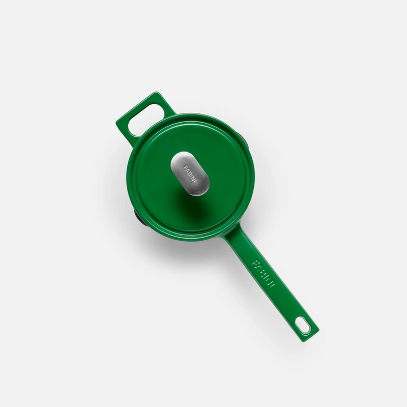 Rendlík Mattia 3.0, ø 14 cm (1,65 l) - Smaltovaný litinový rendlík s poklicí, lesklý zelený