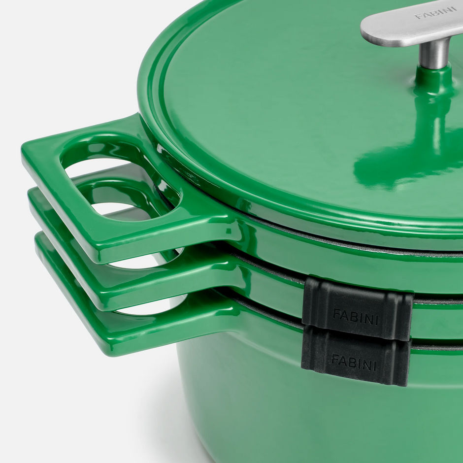 Stohovatelná sada nádobí Mattia 3.0, ø 26 cm, 4 díly - Smaltované litinové nádobí, lesklé krémové