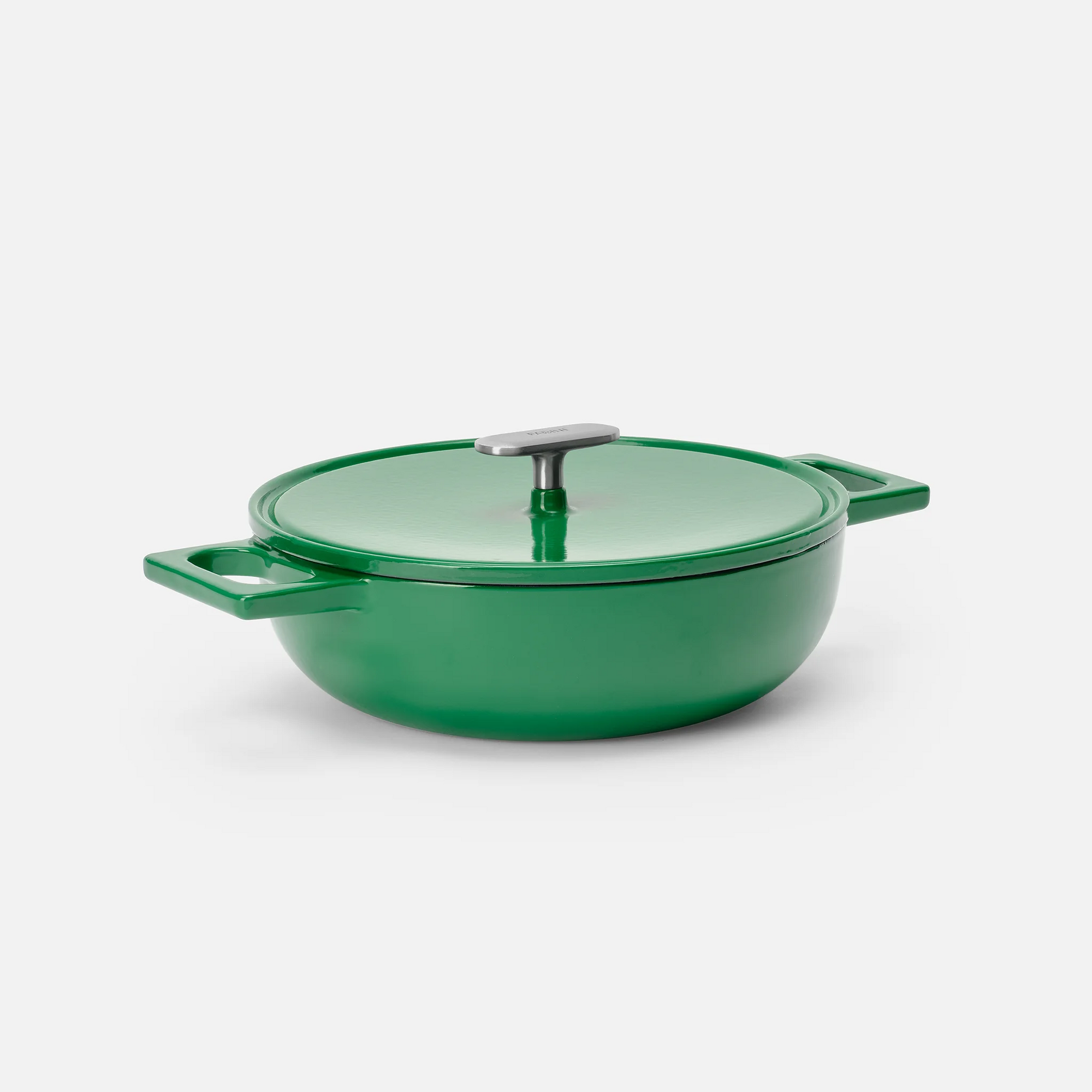 Tegame pánev Mattia 3.0, ø 26 cm - Smaltovaná litinová pánev s poklicí, lesklá zelená