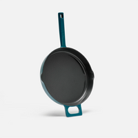 Pánev Mattia 3.0, ø 26 cm - Smaltovaná litinová pánev, lesklá modrozelená