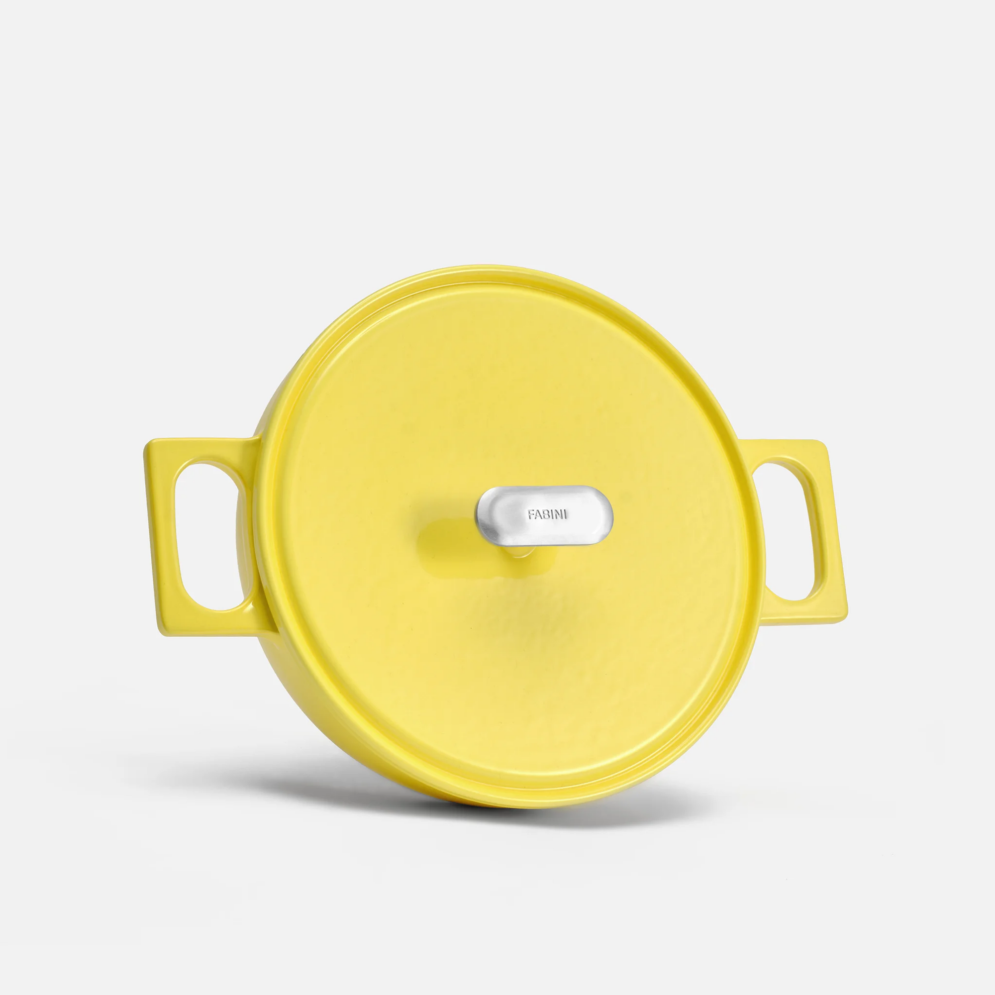 Tegame pánev Mattia 3.0, ø 26 cm - Smaltovaná litinová pánev s poklicí, lesklá máslově žlutá