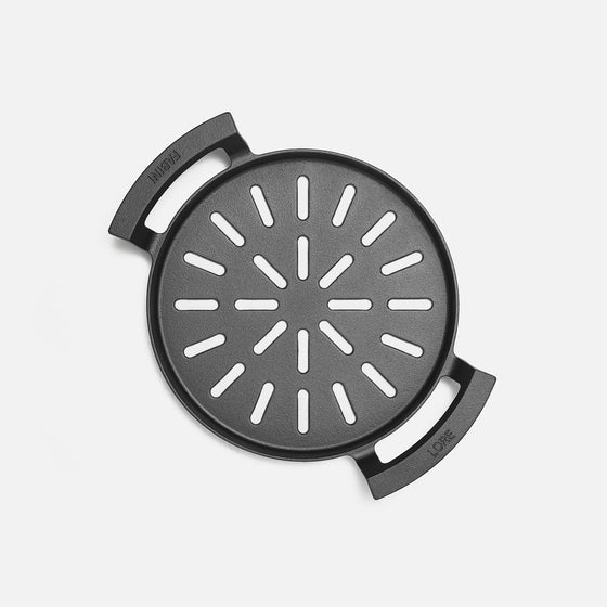 Grilovací pánev Lore, ø 28 cm - Litinová děrovaná pánev