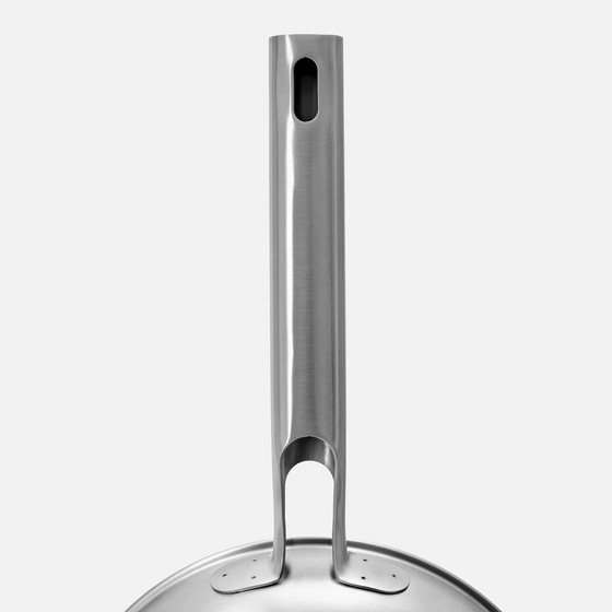 Hluboká pánev Lucca 4.0 Standard, ø 24 cm (2,5 l) - Nerezová beznýtová pánev z vícevrstvé nerezové oceli s poklicí