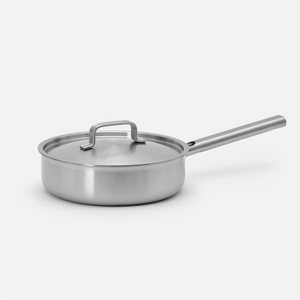 Hluboká pánev Lucca 4.0 Standard, ø 24 cm (2,5 l) - Nerezová beznýtová pánev z vícevrstvé nerezové oceli s poklicí