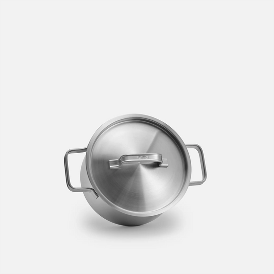 Sada hrnců Lucca 4.0 Standard, 6 dílů - Nerezové beznýtové nádobí z vícevrstvé nerezové oceli