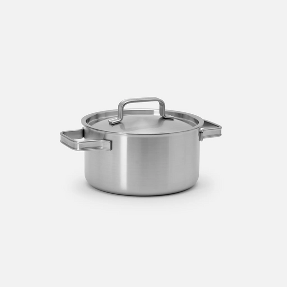 Hrnec Lucca 4.0 Standard, ø 20 cm (3 l) - Nerezový beznýtový hrnec z vícevrstvé nerezové oceli s poklicí
