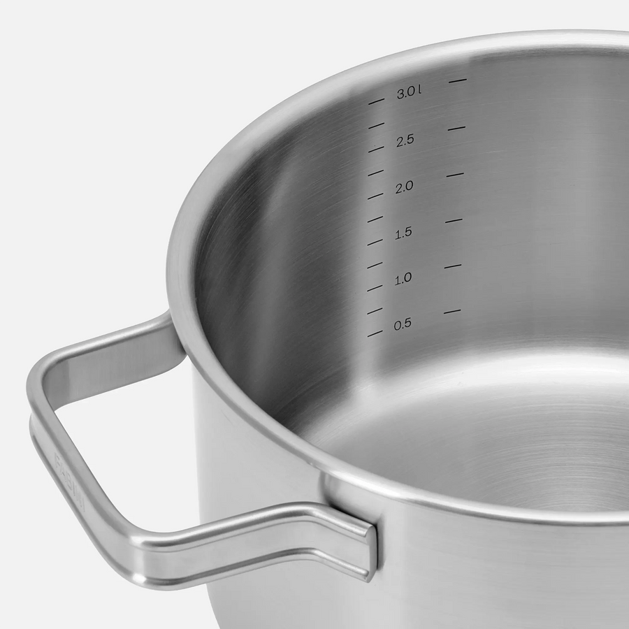 Sada nádobí Lucca 4.0 Standard, 5 dílů - Nerezové beznýtové nádobí z vícevrstvé nerezové oceli