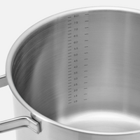 Velká sada hrnců a pánví Lucca 4.0 Standard, 10 dílů - Nerezové beznýtové nádobí z vícevrstvé nerezové oceli