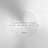 Pánev Lucca 4.0 Standard, ø 26 cm - Nerezová beznýtová pánev z vícevrstvé nerezové oceli bez poklice